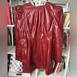 Snake PU leather dress